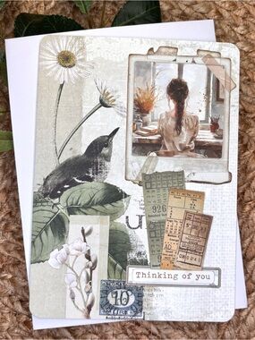 Handmade “Thinking of You” Greeting Card
